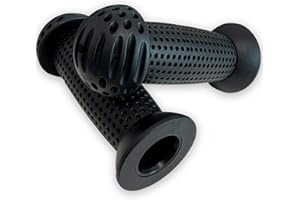 FRSOHEWIN Manopole per bicicletta per bambini, impugnature ergonomiche, in gomma, antiscivolo, per bambini, bicicletta, 1 paio di bici da città, 100 mm, colore nero