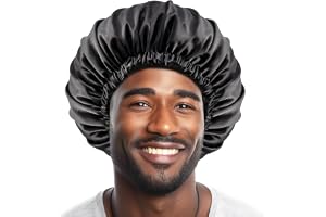 Lolalet hätta för män, hårsilkeshättor för sovande herr justerbar satin nattmössa för dreadlocks afroflätor lockigt –