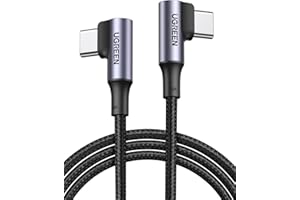 ‎UGREEN UGREEN Kabel ładujący USB C 100W Podwójny kąt PD 3.0 PPS Kabel USB-C 90 stopni 5A/20V Kompatybilny z iPhone 15 Pro Max, M2 MacBook Pro/Air iPad Pro 2021 iPad Air 5 Galaxy S23 A54 itp. (3m)