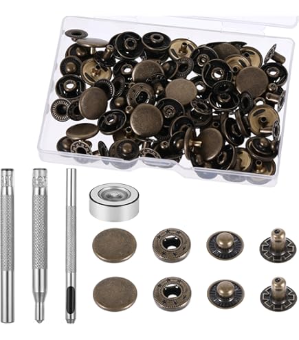 WedDecor 20 stuks bronzen magnetische draaislot voor tassen, ronde kliksluiting, drukknoopsluiting, naaiaccessoire voor handtassen, portemonnee maken, doe-het-zelf kleding, lederwerk, jas, 14 mm