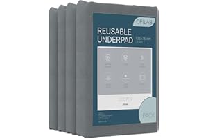 OFILAB - Empapador de Cama Lavable 135cm con Alas de 45cm y 4 Capas de protección. 2 Unidades. Super Absorbente 3 litros/m². Impermeable Reutilizable Protector. Variedad de Medidas 90cm,135cm,150cm.