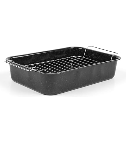 Teglia Da Forno Rettangolare In Acciaio Inox Con Griglia - 35 Cm, Perfetta Per Arrosti E Lasagne - Foto 10