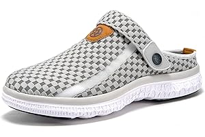 SISTTKE Sabots Mules Femme Homme Respirant Chaussures de Jardin Sandales de Plage Piscine Pantoufles D'Été Chaussons