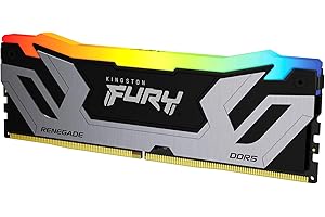 Kingston FURY Renegade DDR5 RGB Argento/Nero XMP 24GB 8000MT/s CL38 DIMM Memoria Gaming per Computer Modulo Singolo - KF580C38RSA-24