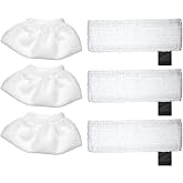 6 Pack Cloth Set for Sunydog Karcher SC2 / SC3 / SC4 / SC5 Mop Cloth Accessories Replacement of Mop Pads (3 Cloths