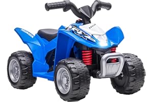 AIYAPLAY Quad Eléctrico para Niños de 18-36 Meses con Licencia Honda Vehículo Eléctrico a Batería 6V Infantil con Faros LED Bocina Velocidad de 2,8 km/h y Avance 65,5x38,5x43,5 cm Azul