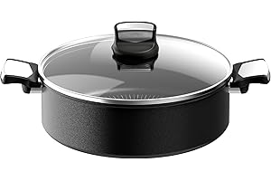 Tefal Unlimited On Sauteuse 28 cm, Résiste aux rayures, Revêtement antiadhésif, Thermo-Signal™, Cuire à l'étouffée, braiser, mijoter, Couvercle verre, Fabriqué en France, Tous feux induction G2597283