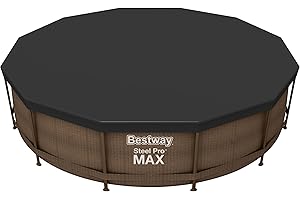 Bestway | Round Pool Cover for Above Ground Pools, 3.66m, Black