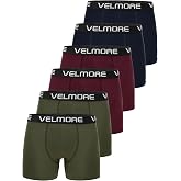 VELMORE 6&rsquo;lı Kutu Premium Erkek Boxer Likralı ve Pamuklu İ&ccedil; Giyim