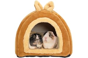 XHDA Small Animal Hideout, Removable Pad for Guinea Pig, Ferret, Hedgehog, Chinchilla, and Hamsters