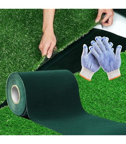 Nastro Adesivo Per Erba Sintetica 150mm X 10m - Autoadesivo, Impermeabile, Per Giunti - Foto 6