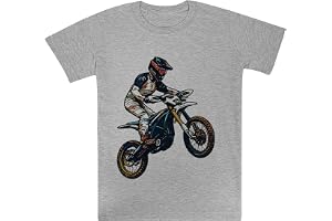 Surron Elektrisk Dirtbike Grå T-Shirt För Barn Kortärmad T-Shirt För Barn Kids Grey Tee Children Short Sleeve T-shirt