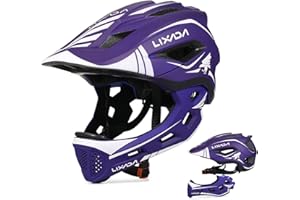 Lixada Casque Enfant Velo, Protection Robuste Casque Trotinette, Ajustement Parfait, Design Respirant -52-58cm(Âge 3-15 Ans)