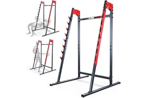 K-SPORT Soporte para sentadilla, banco de prensa, soporte para barra de gimnasio en casa