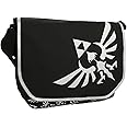 Zelda Triforce Logo Black Messenger Bag