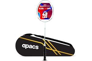 Apacs Z-Ziggler Reborn (Unstrung, 42 LBS High Tension) Max Energy & Power | Slim Shaft | Made in Vietnam | 100% Japanese Graphite Badminton Racket with Free Full Cover (White)