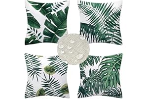 Morwealth Housse de Coussin d'extérieur, imperméable Housse de Coussin de Jardin, Housse de Coussin de Plante Verte, Housse de Coussin décoratives pour Coussins de canapé de Jardin