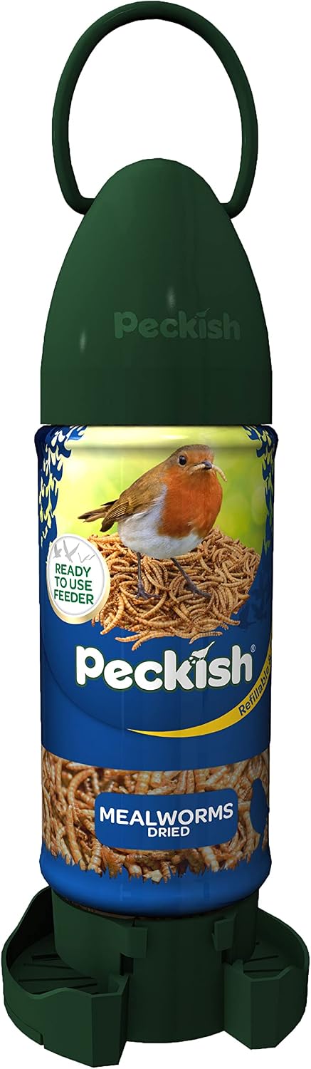 Peckish Mealworm Ready To Use Feeder, Large, Green