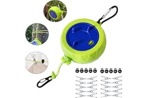 JOYSAL Corde à linge extensible, 10 m, portable, pour le camping, l'extérieur, la salle de bain, le camping, l'extérieur, le jardin ou les voyages