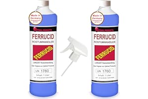 ‎OPTIMAL PRODUCTS DIE BESSERE LÖSUNG Optimal Products die bessere Lösung Rostumwandler Ferrucid Inklusive Sprüher 2 x 1 Liter