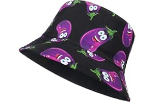 MengPa Unisex Bucket Hat Summer Travel Sun Fisherman Hats Reversible