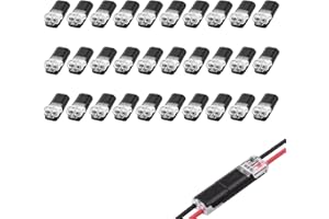 WZWZO Connecteur Etanche 2 Fils, 30 Pièces Connecteur 12v, Connecteur Electrique Etanche, Connecteur Etanche, Connecteur Electrique 12v, Connecteur 2 Broches, Connecteur Etanche 12v, Connecteur Rapide