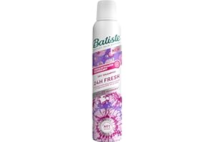 Batiste Dry Shampoo, 24H Fresh Waterless Shampoo, No Rinse Shampoo Hair Spray with Refreshing Fragrance, Touch Activated Dry Shampoo Spray, Vegan Friendly & Invisible, by Batiste Hair Care – 200ml