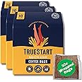 TrueStart Vegan Coffee Bags, Energising Colombian Arabica – 30 Wrapped Bags Mycotoxin-Free Coffee Rich in Antioxidants, Quick Brew, Individually Wrapped & Gluten Free
