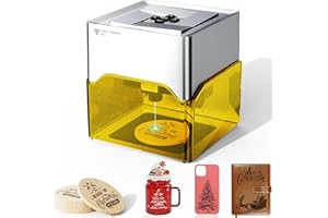 Twotrees TS1 Mini 3W Laser Graviermaschine, Lasergravur Maschine, Laserschneider, 80x80x30 mm Arbeitsbereich, Keine Installation Erforderlich, Tragbare Desktop Gravur Gerät für Holz Papier Leder