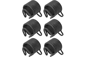 EMSea 6-teiliger Drucklufthammer Feste Metallfeder Austauschbarer Drucklufthammer Meißel Feste Schnellfeder Innendurchmesser 3 Mm Kompatibel mit Art.3213 Schwarz