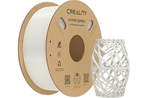 Creality Hyper PETG Filamente 1.75mm Bianco per Stampante 3D Progettato per l'alta Velocità 30-600mm/s, 1kg(2.2lbs)/Spool, Precisione Dimensionale ± 0.03 mm