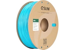 eSUN ABS+ Filament 1.75mm, Filament do drukarek 3D ABS Plus, Dokładność wymiarowa +/- 0.05mm, Szpula 1KG (2.2 LBS) Filament do drukarek 3D, Jasnoniebieski