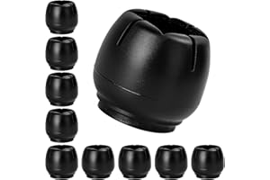 DEREINE Tappi Sedie Silicone, 32 Pezzi Sedia Gamba Tappi Piedi Pastiglie, Piedini Gomma per Sedie Rotondi, Adatto per Sedie e Mobili per le Gambe del Tavolo, Può Prevenire Graffi, Nessun Rumore (22-26mm)