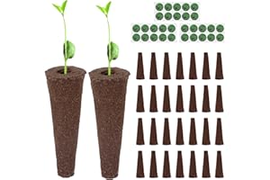 Bwetomk 60Pcs Seed Pods Kit for Aerogarden, 30 Hydroponics Sponge & 30 Seed Pot Labels Stickers Hydroponic Tags, Seed Starter Plugs Replacement Sponges for Indoor Garden Hydroponic Growing System