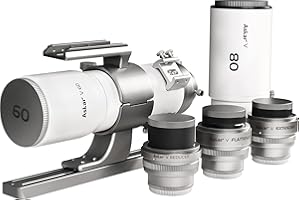 Askar Juego de telescopio V, apertura de 60 mm, apertura de 80 mm, portátil, útil, ocho modos de uso, reductor, aplanador y extensor