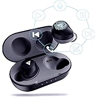 Boult Audio AirBass TrueBuds True Wireless Earbuds with Touch Controls & Mic, IPX7 Waterproof, Latest Bluetooth 5.0 Headphone, Auto Pairing & Playtime Upto 24 Hours with Case (Black)