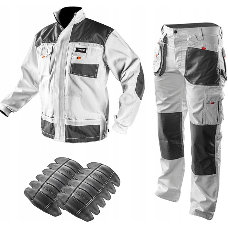 STRIKER Pantalon De Travail Multi-Poches Blanc – Résistant, Fonctionnel Et Confortable (FR/ES, Alpha/Lettres, S, Taille Normale, Taille Normale, Noir