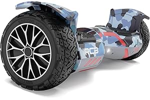 RCB Hoverboard Tout-Terrain 8,5 Pouces – Gyropode avec LED, Batterie 4Ah Puissante, Double Moteur, Self Balance Scooter pour Enfants, Adolescents & Adultes