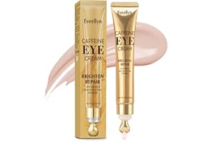 EVEELLYN Augencreme, Augencreme gegen Falten und Augenringe Augenpflege, Augencreme gegen Tränensäcke mit Koffein und Hyaluronsäure, Augencreme gegen Augenringe, augenringe entfernen für Männer und Frauen