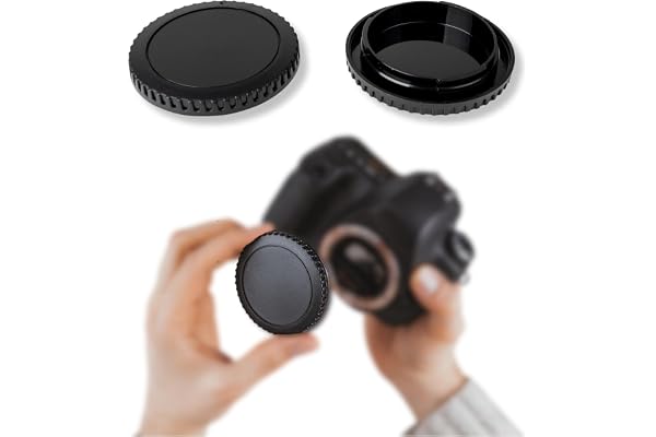 LENS-AID Kamerahuslock kompatibelt med Canon EF-fattning | Body cap i stabil plast, skyddslock för fattning och sensorområde, reserv när originallocket saknas