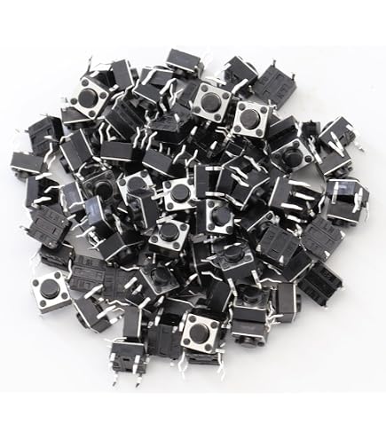 Lot De 5 Interrupteurs Tactiles Push Button 6mm X 6mm X 6mm - 4 Bornes Momentanés