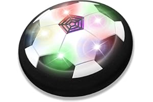 JRD&BS WINL Kinder Spielzeug Die Magisch Hover Fußball Mit Leistungs Starken LED-Licht FÜR Familien Aktivität,Teen Geschenk für 3-12 Jahre Altes Mädchen ÜBung Kinder Spielzeug (Schwarz)
