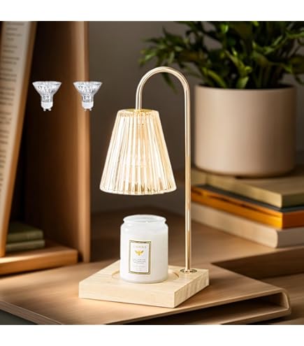 thumbnail: 2-in-1 Kaarsenwarmer Lamp - Elektrische Geurlamp Met Timer En Dimmer, Voor Geurwas En Aromatherapie