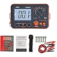 VC480C+ Milliohm Meter, Digital Milli-ohm Meter LCD Backlit 4 Wire Test Low Resistance Multimeter 6 Ranges Accuracy Measurer