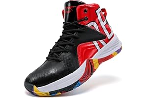 ASHION Basketball Shoes for Men Trainers Lightweight Breathable High Top Trainers Sport Non Slip for Men