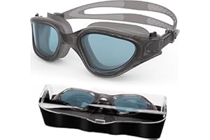 HotSrace Occhialini da Nuoto Polarizzati,Occhialini Piscina Protezione UV Impermeabile Anti-Nebbia Comfort Fit per Uomo Donna Unisex Adulto Adolescenti