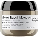 L'Or&eacute;al Professionnel, Mascarilla Profesional concentrada, Repara Da&ntilde;os y Fortalece el Cabello a Nivel Molecular, para Pelo D