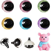 Occhi Di Sicurezza Per Amigurumi - 80 Pezzi 10-18mm Colorati Con Rondelle