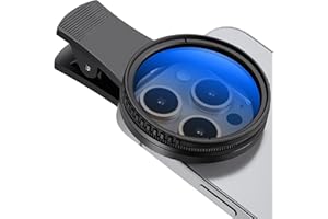 KWTOUL 52 mm Clip-on CPL Telefonkamera-Objektivfilter-Kit, Zirkularpolarisator-Polarisationsfilter, kompatibel mit Handy