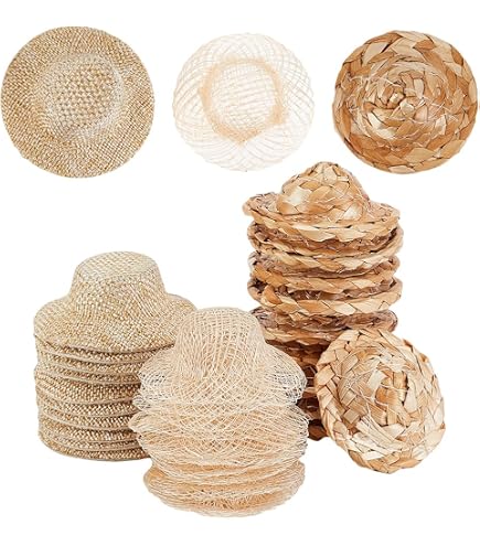 OHYER 6 Pezzi Mini Cappelli Formali Mini Cappelli Artigianali Mini - 11